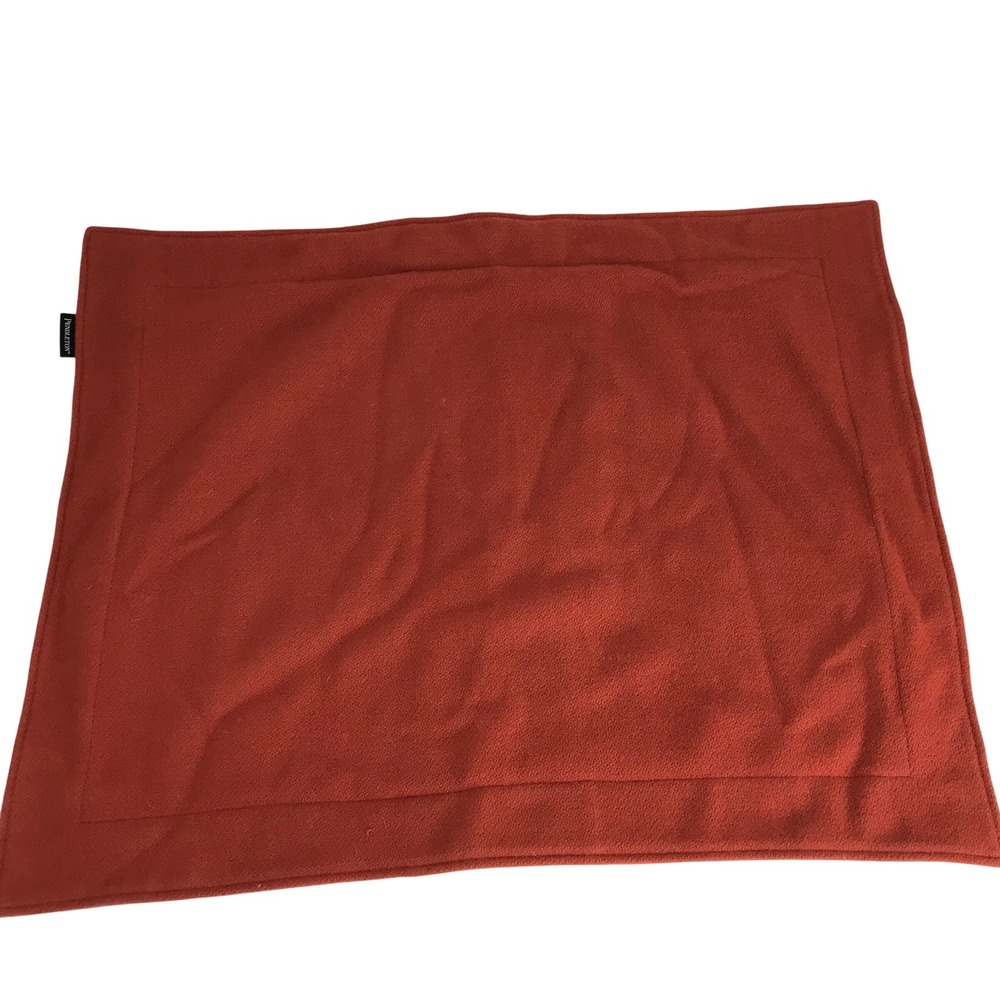 Pendleton Rust Orange Fleece Pillow Sham Standard Size Envelope Closure Rustic